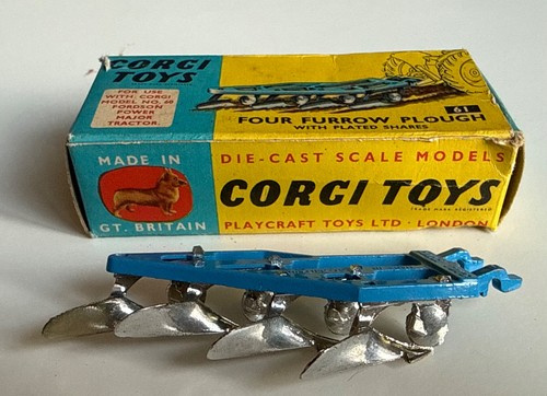 Corgi four furrow plough - furrow,
