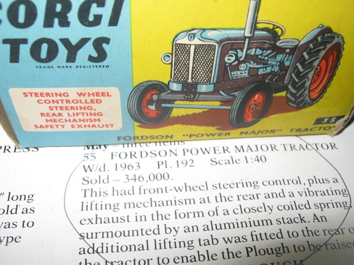 Corgi fordson tractor made - fordson,